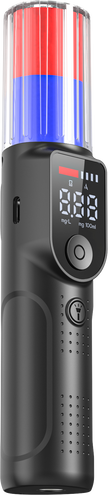 Alcohol Tester High Sensitivity 3-Second Voice Result Announcement Red and Blue Flashing 18-Hour Long Battery Life