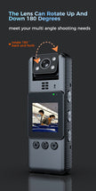 A23 Badge-style Recorder 180° Rotatable Lens 70g Ultra-Clear Body One-Touch Start Recording