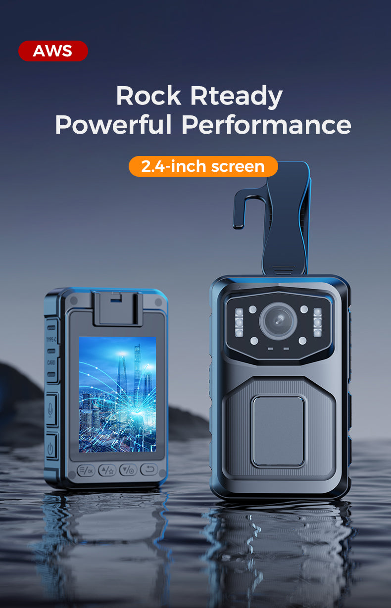 AWS-CAT1 4G Body-Worn Camera 4K High-Definition Video Recording IP68 Waterproof and Dustproof
