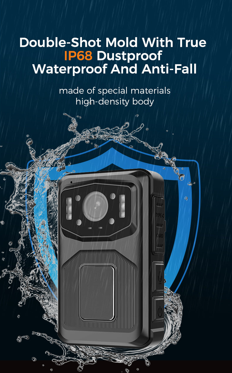 AWS-CAT1 4G Body-Worn Camera 4K High-Definition Video Recording IP68 Waterproof and Dustproof