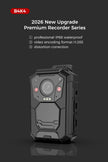 B4K4 Body Worn Camera 18-Hour Long Battery Life 4K Ultra HD Recording IP68 Waterproof and Dustproof GPS Real-Time Positioning