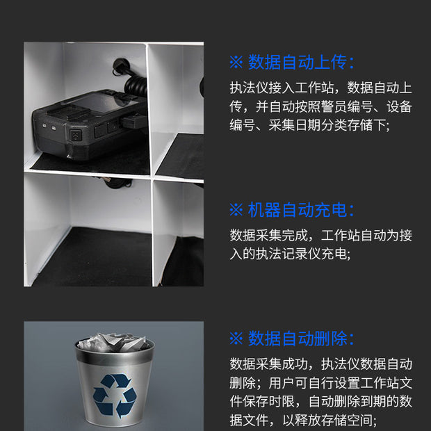 20 devices of C6 law enforcement recorder data collection station upload data simultaneously