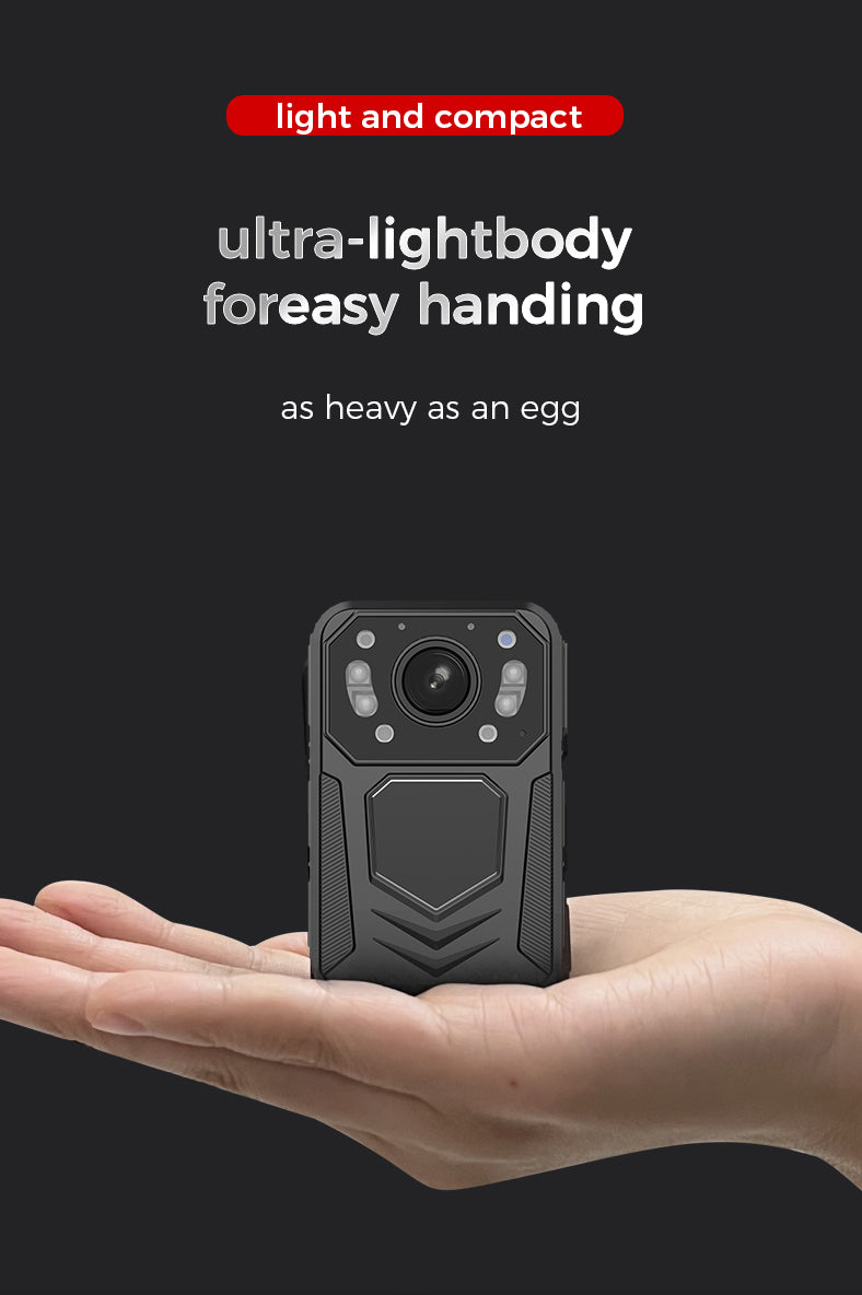 L1 Law Enforcement Body Camera, 76g Ultra-Lightweight Body, 11-Hour Long Battery Life, 58W High-Definition Photo Pixels, Automatic Infrared Night Vision