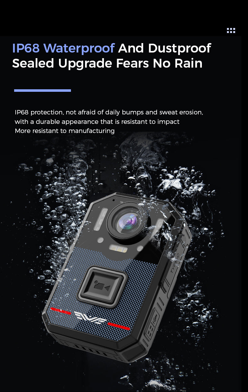 L2 PRO Law Enforcement Recorder IP68 Waterproof and Dustproof 2K High-Definition Video Recording 12-Hour Ultra-Long Battery Life