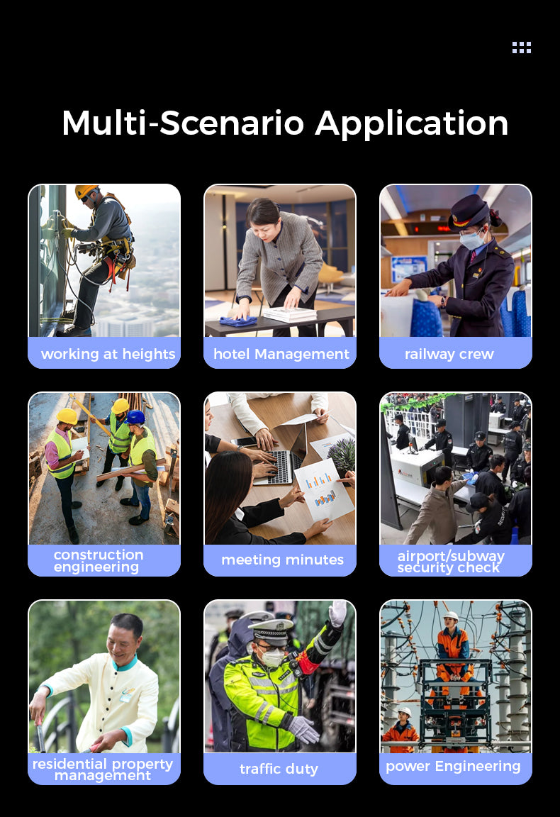 L2 PRO Law Enforcement Recorder IP68 Waterproof and Dustproof 2K High-Definition Video Recording 12-Hour Ultra-Long Battery Life