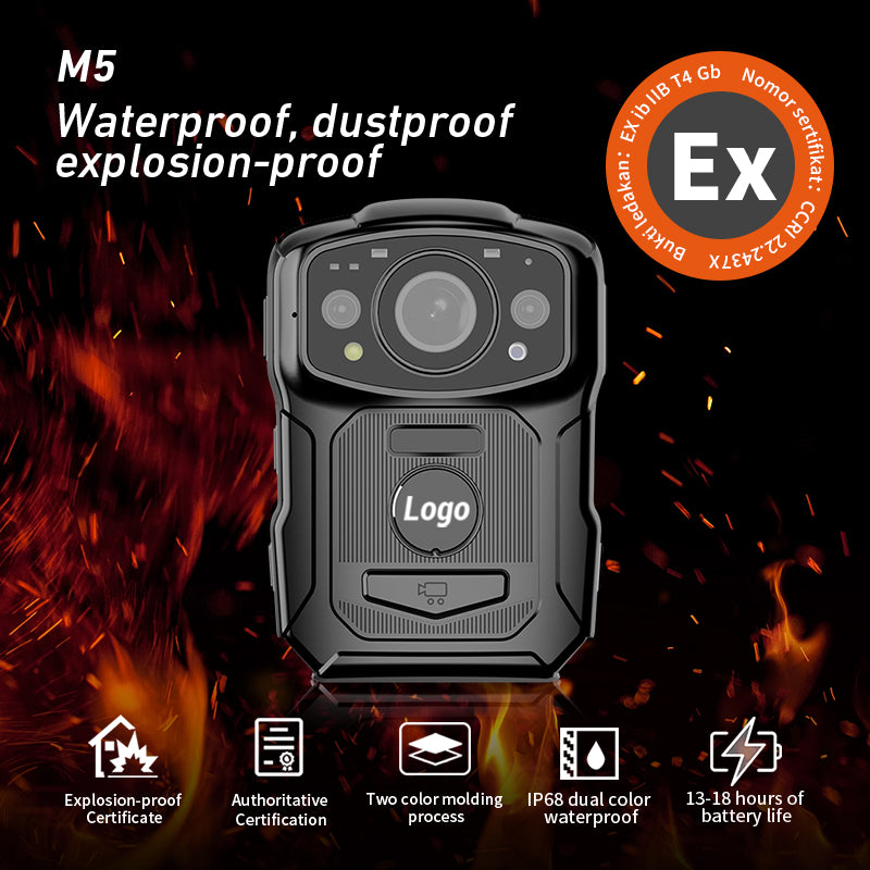 M5 Explosion-Proof Law Enforcement Recorder GPS positioning 18 hours ultra-long battery life