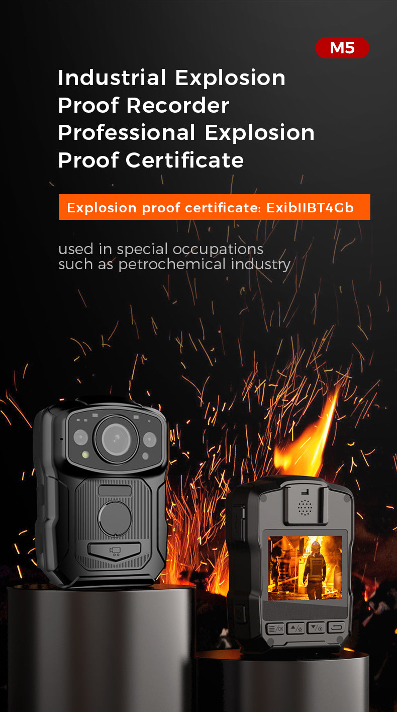 M5 Explosion-Proof Law Enforcement Recorder GPS positioning 18 hours ultra-long battery life