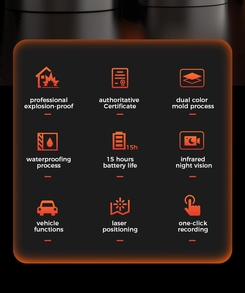 M5 Explosion-Proof Law Enforcement Recorder GPS positioning 18 hours ultra-long battery life