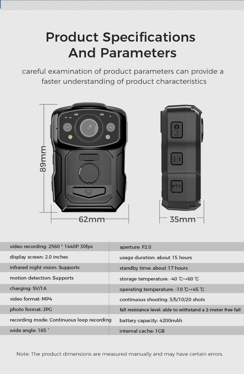 M5 Explosion-Proof Law Enforcement Recorder GPS positioning 18 hours ultra-long battery life
