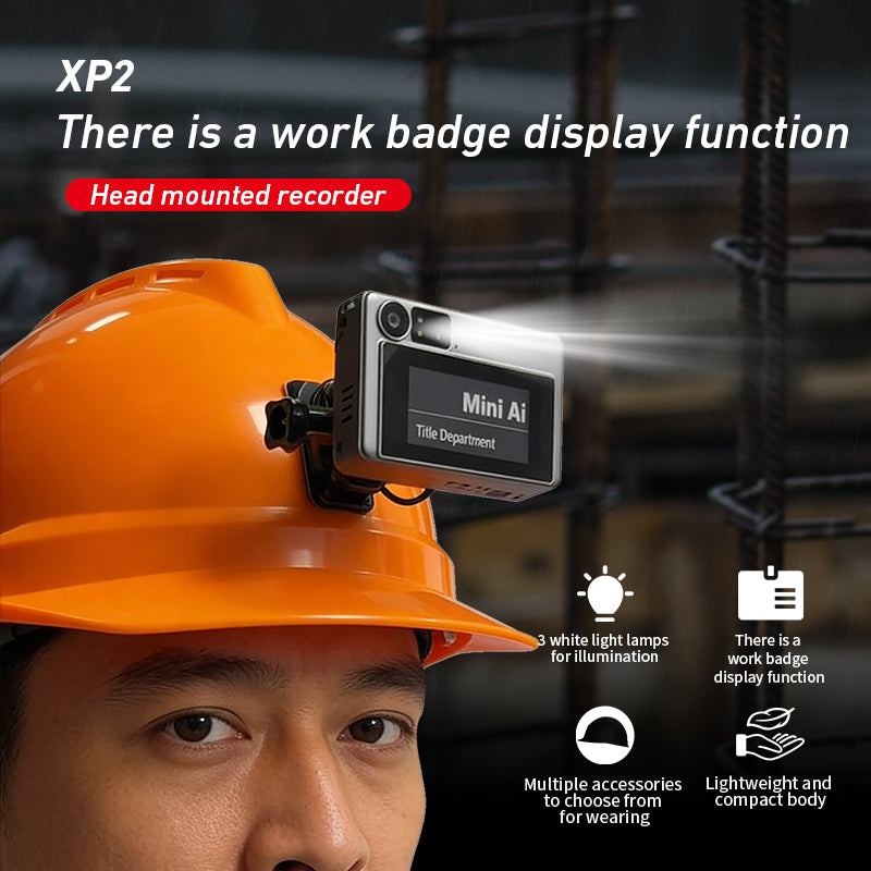 XP2 Badge-style Recorder Customizable Badge Content Replaceable Badge Card 2.13-inch E-Ink Screen