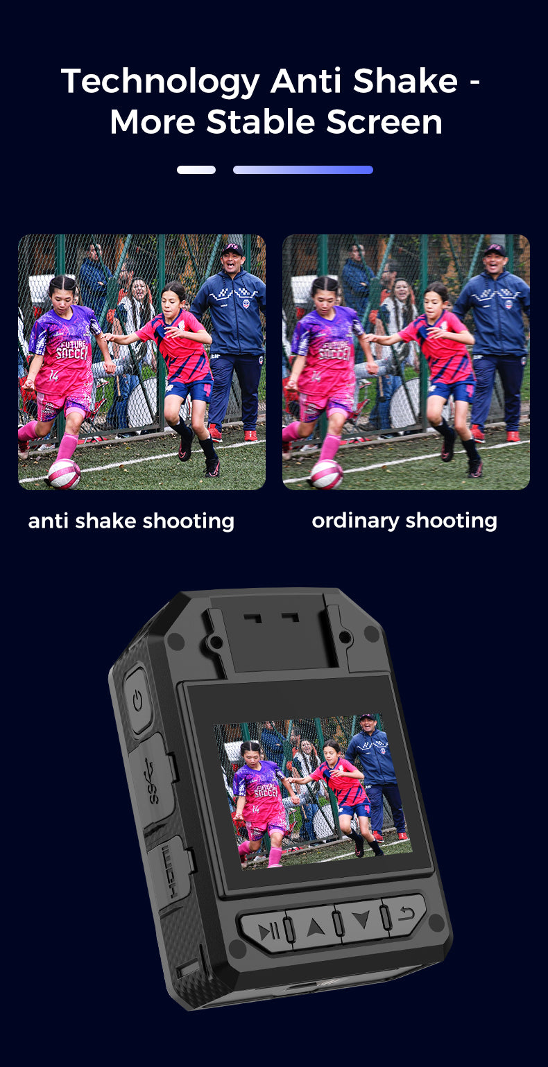 Z1-B 4G Body-Worn Camera with 4G, Anti-Shake Technology, IP68 Waterproof and Dustproof, 3100mAh Large Battery, 2A Fast Charging